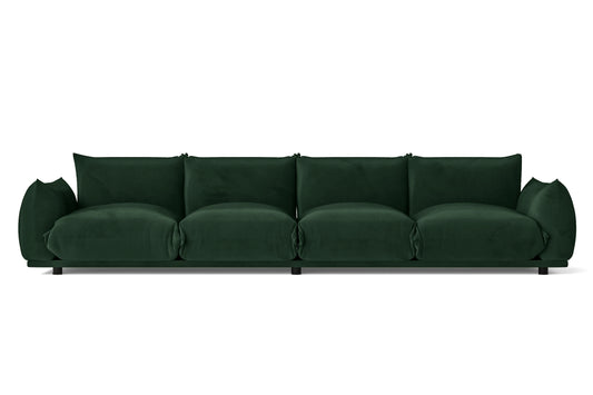 Minneapolis 4 Seater Sofa Green Velvet