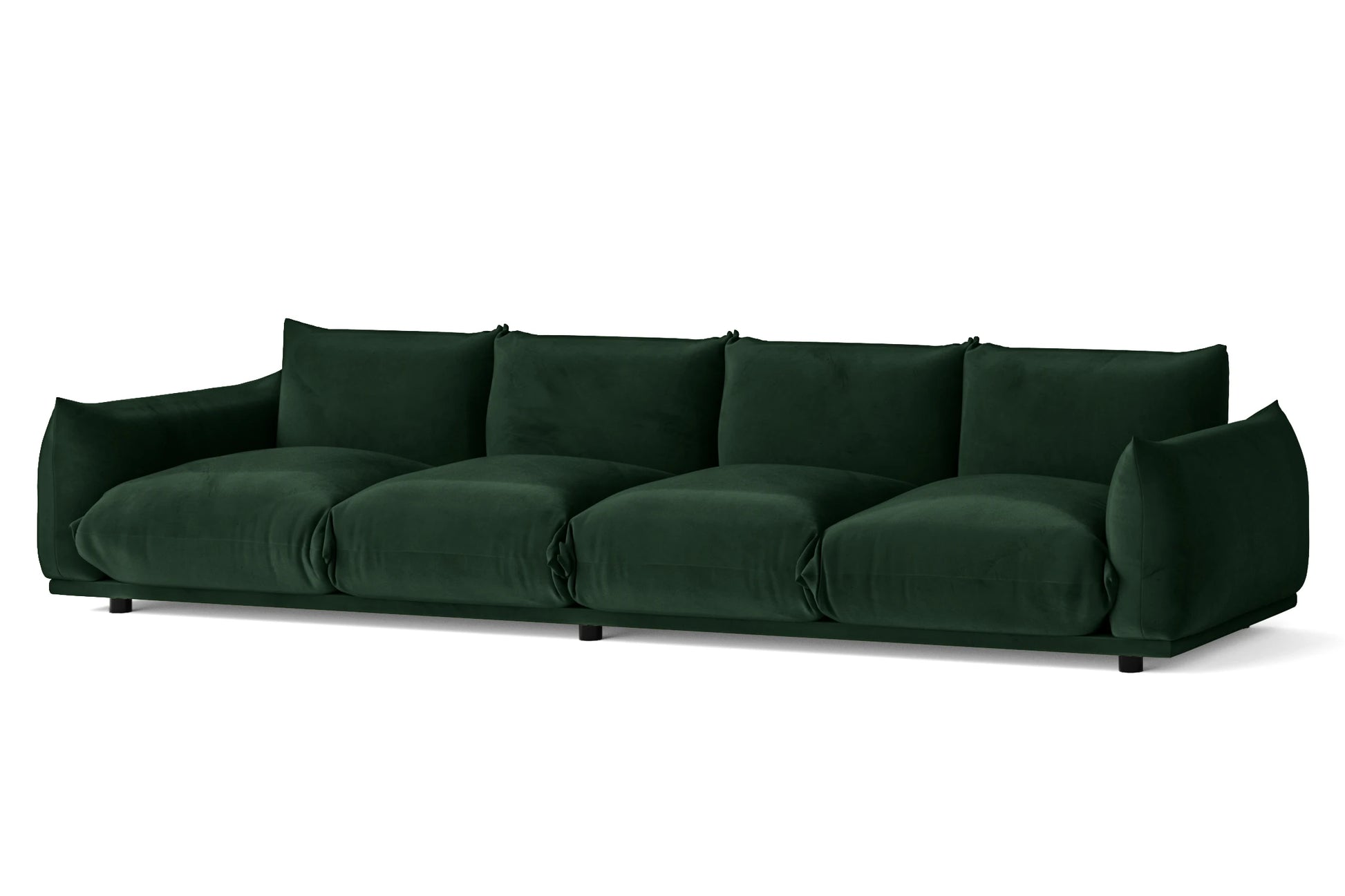 Minneapolis 4 Seater Sofa Green Velvet