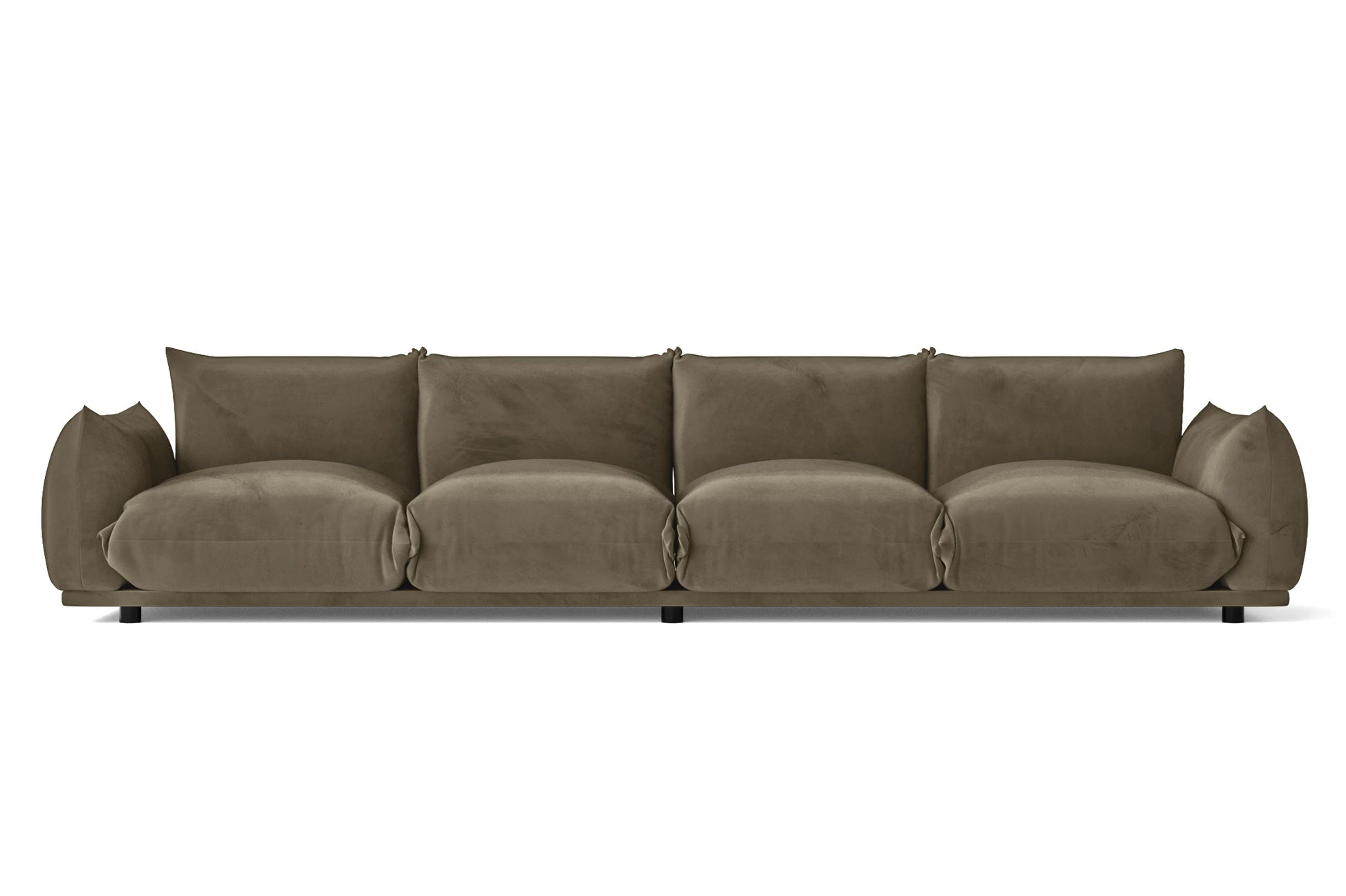 Minneapolis 4 Seater Sofa Sand Velvet