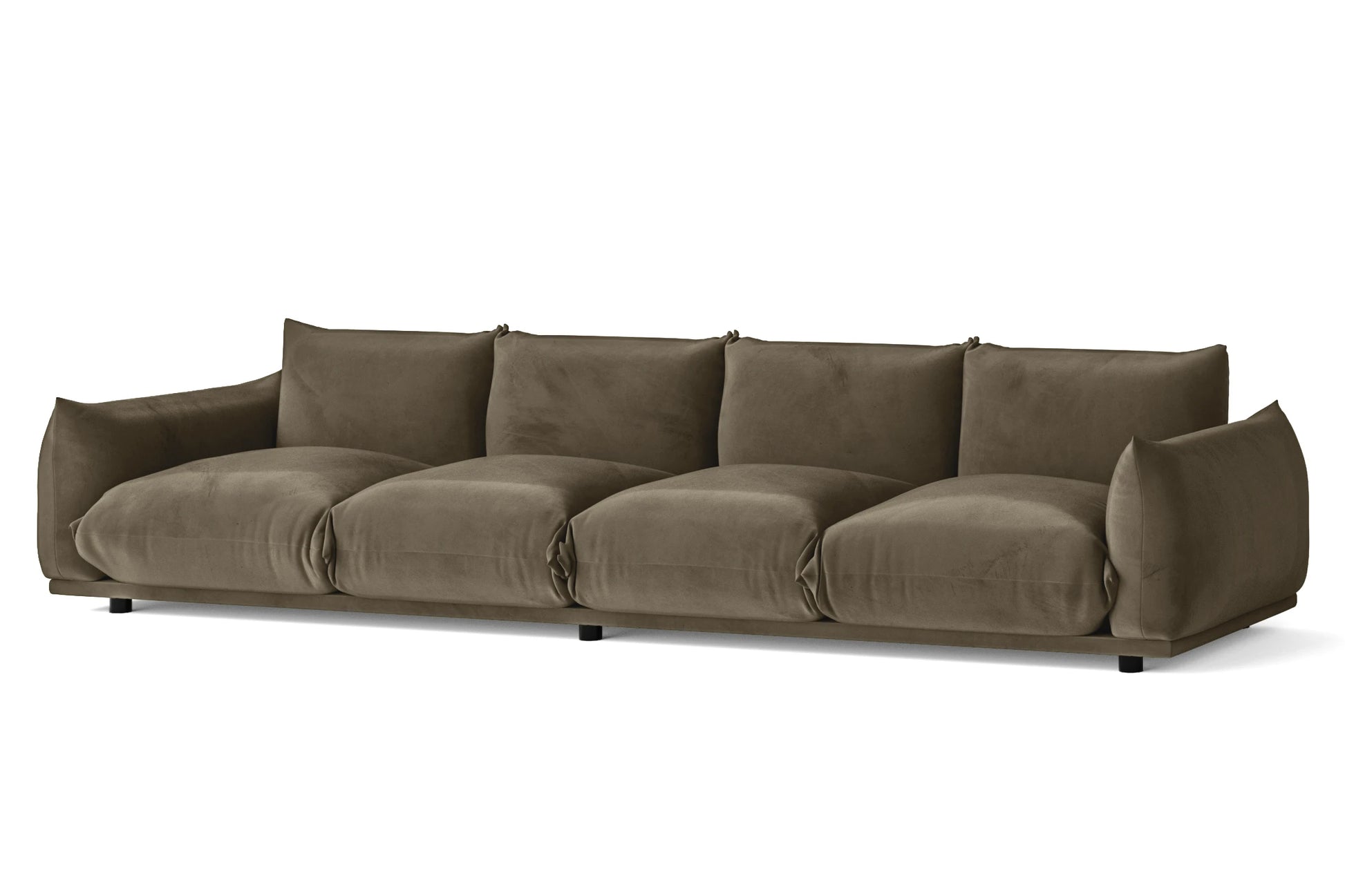 Minneapolis 4 Seater Sofa Sand Velvet