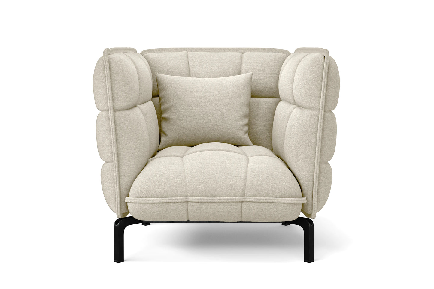 Modica Armchair Cream Linen Fabric