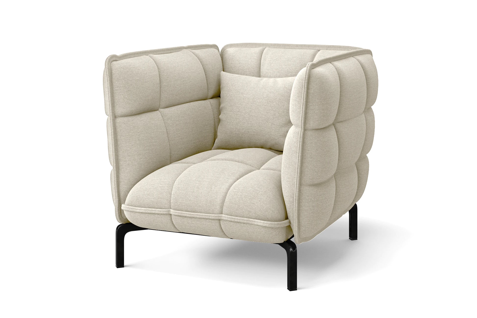 Modica Armchair Cream Linen Fabric