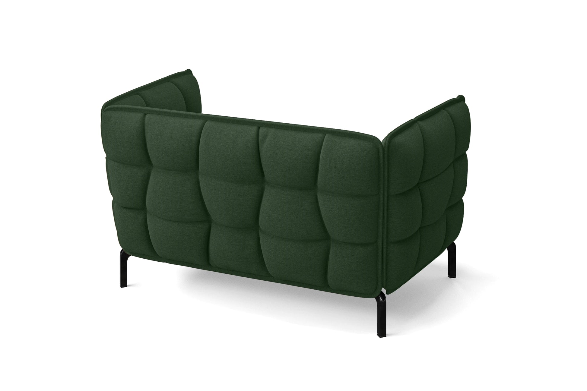 Modica 2 Seater Sofa Forest Green Linen Fabric