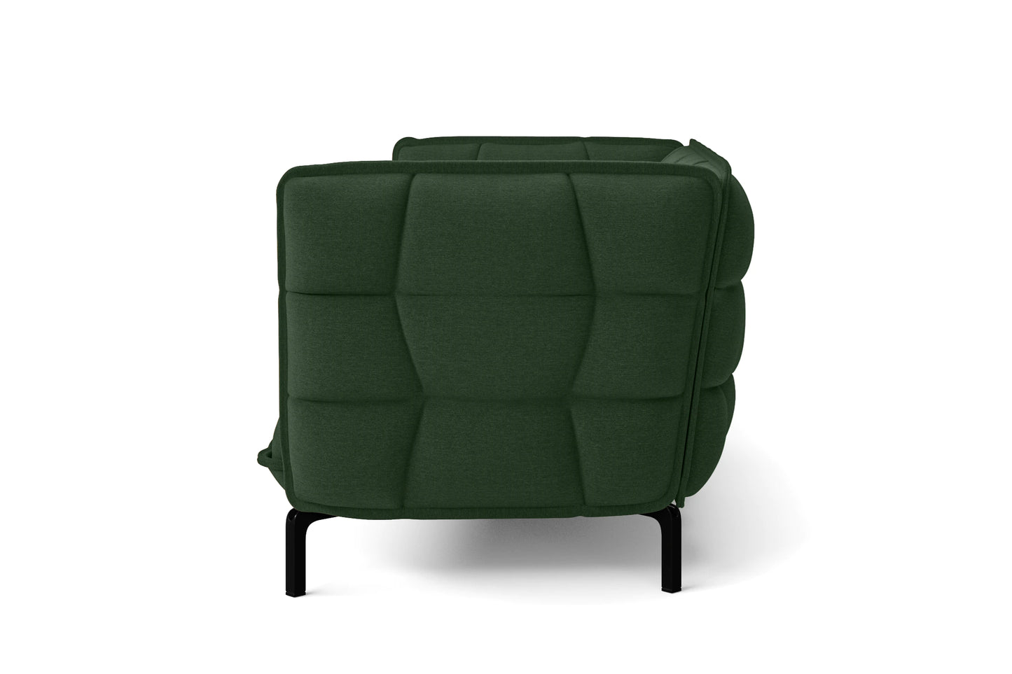 Modica 2 Seater Sofa Forest Green Linen Fabric