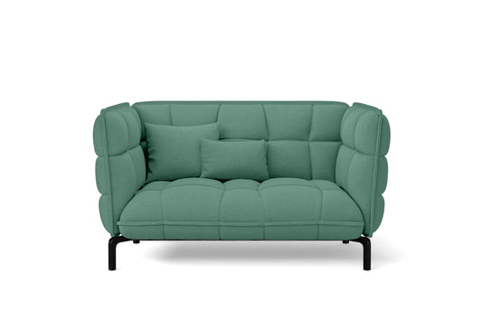 Modica 2 Seater Sofa Mint Green Linen Fabric