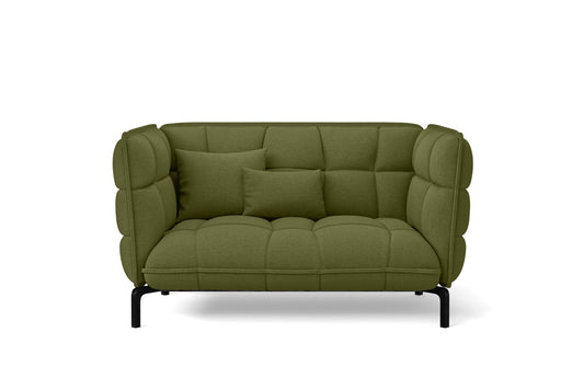 Modica 2 Seater Sofa Olive Linen Fabric