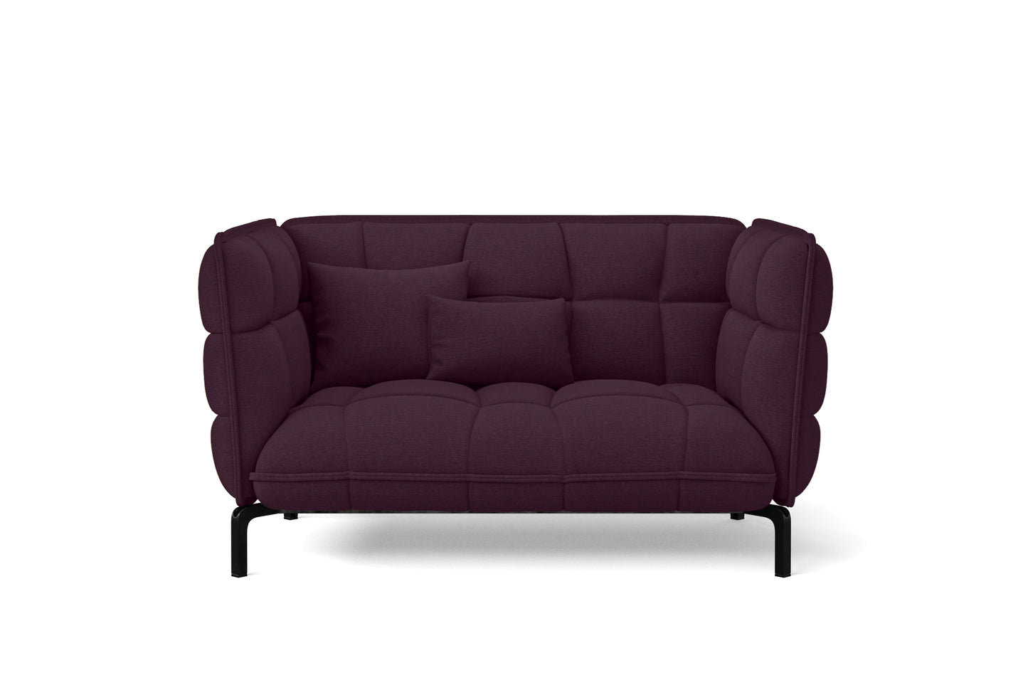 Modica 2 Seater Sofa Purple Linen Fabric