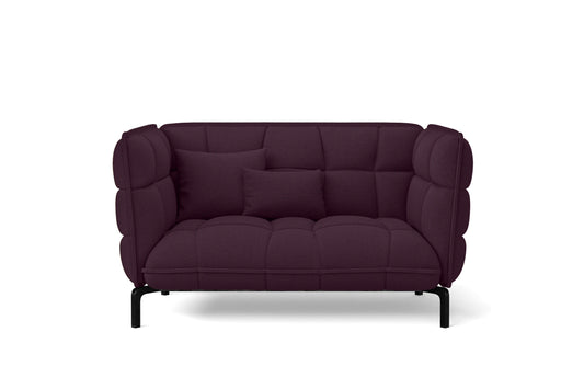 Modica 2 Seater Sofa Purple Linen Fabric