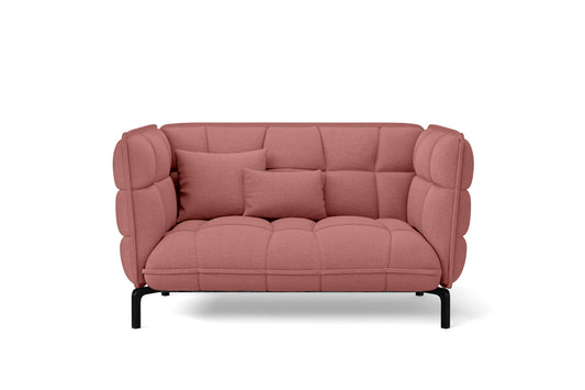 Modica 2 Seater Sofa Rose Pink Linen Fabric