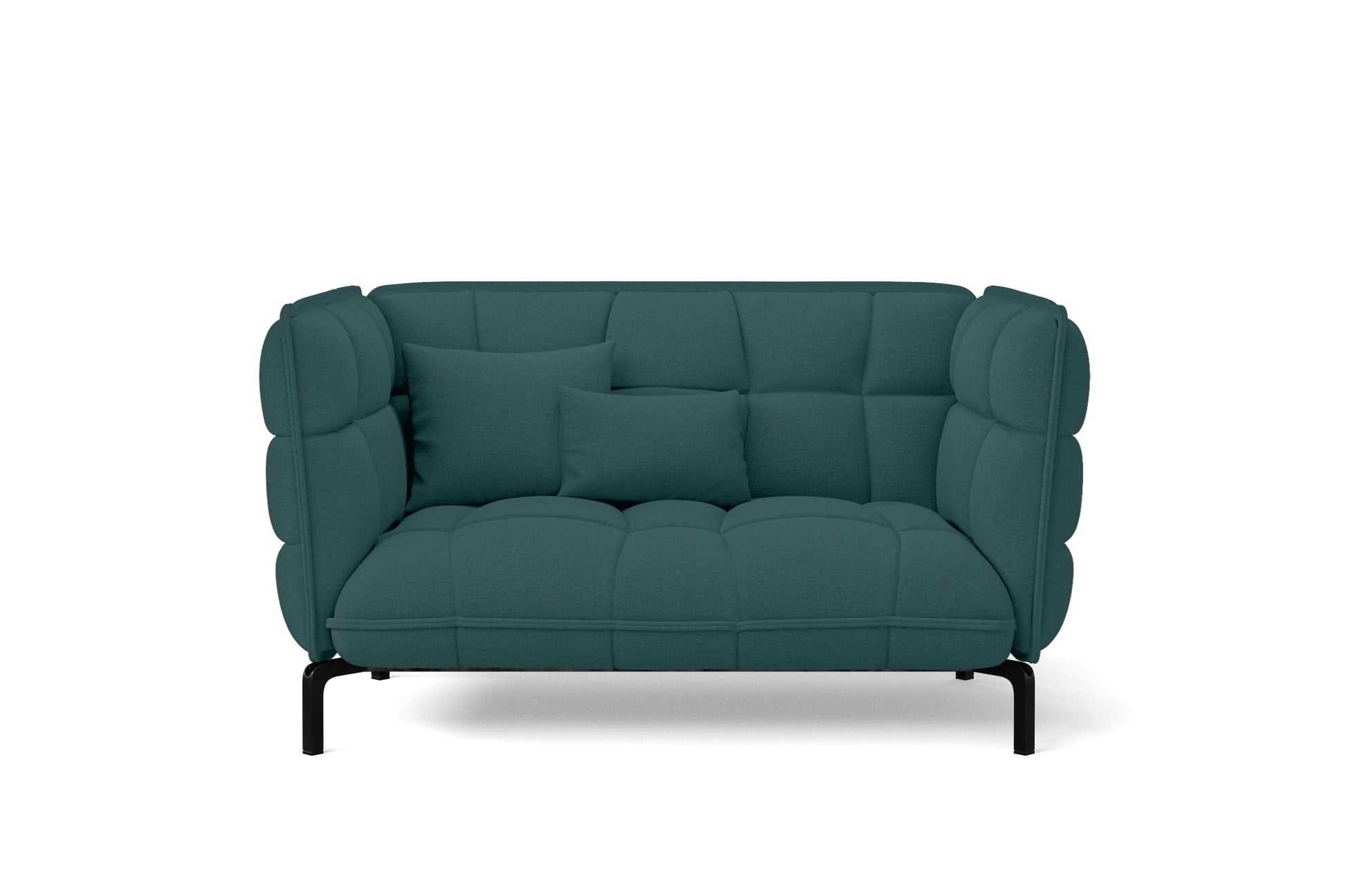 Modica 2 Seater Sofa Teal Linen Fabric