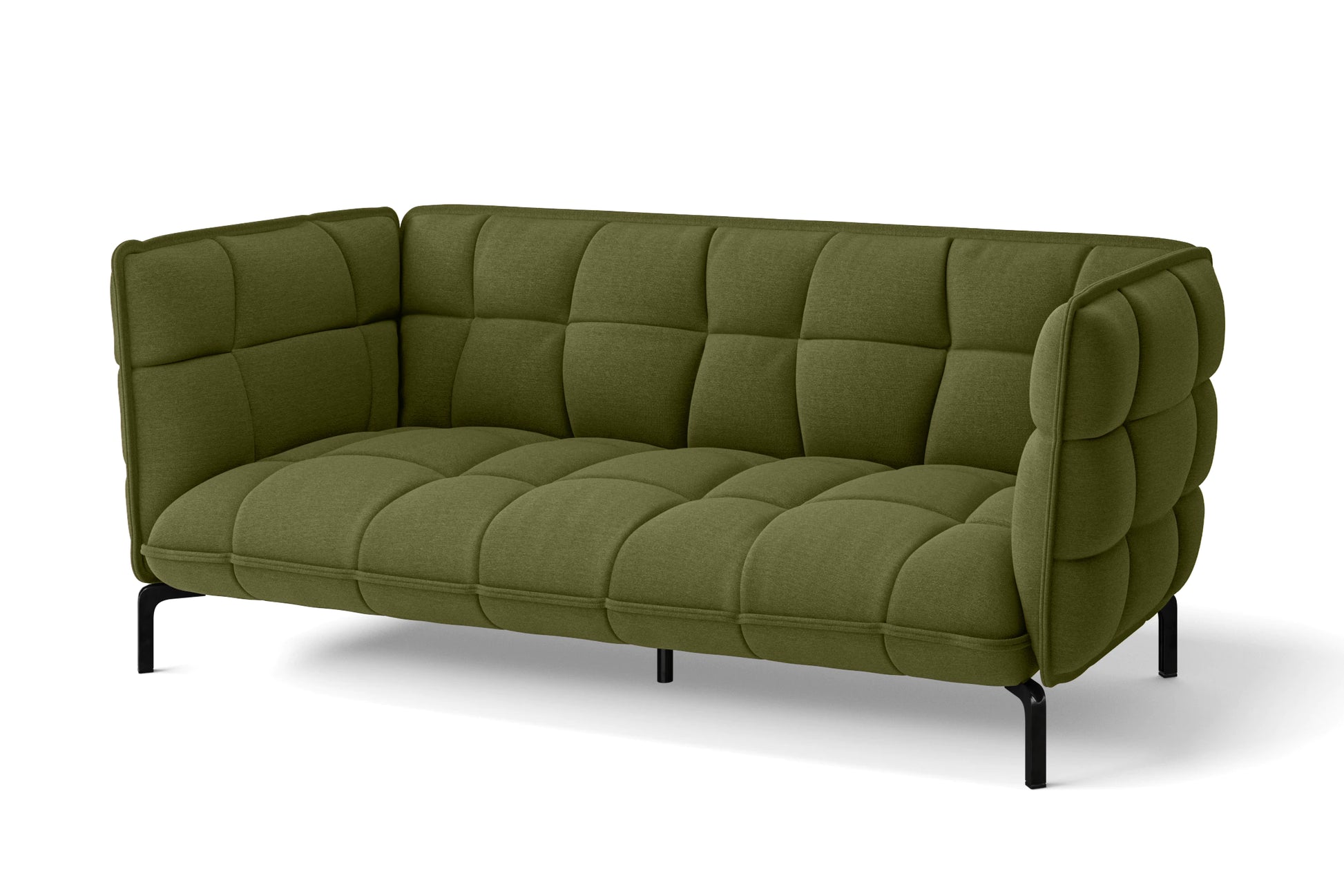 Modica 3 Seater Sofa Olive Linen Fabric