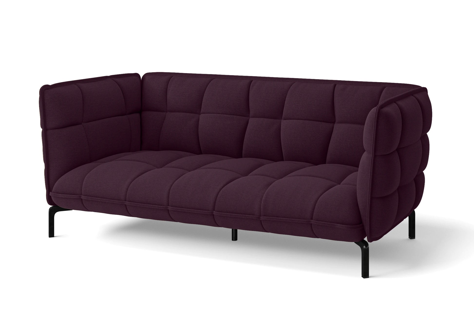 Modica 3 Seater Sofa Purple Linen Fabric