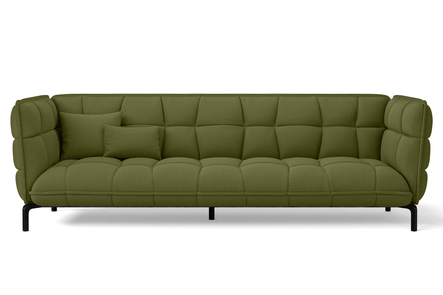 Modica 4 Seater Sofa Olive Linen Fabric