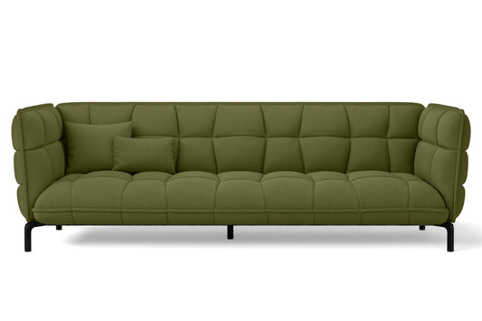 Modica 4 Seater Sofa Olive Linen Fabric