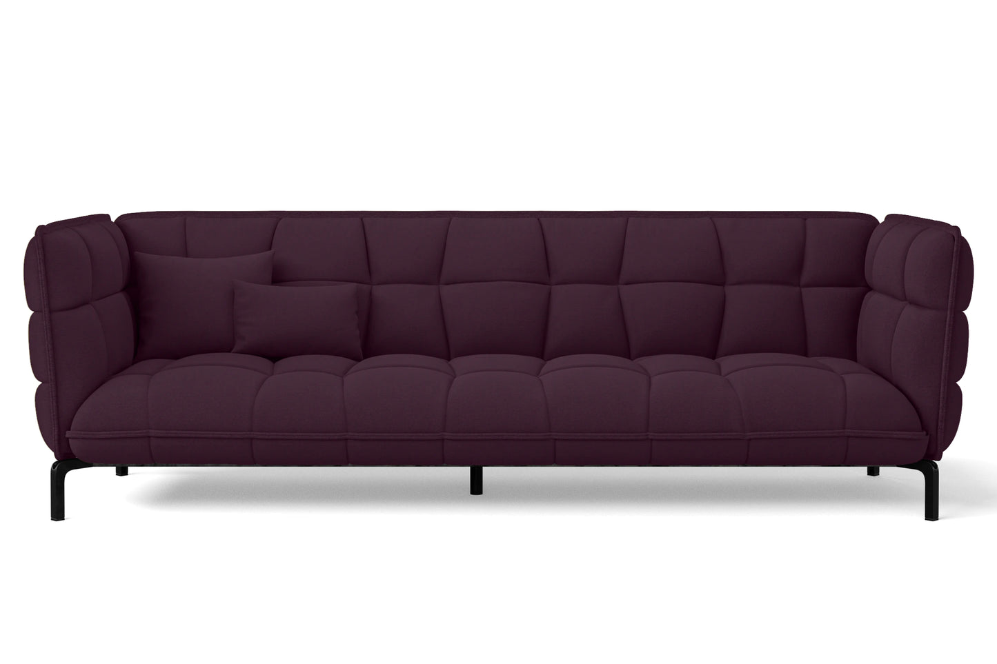 Modica 4 Seater Sofa Purple Linen Fabric