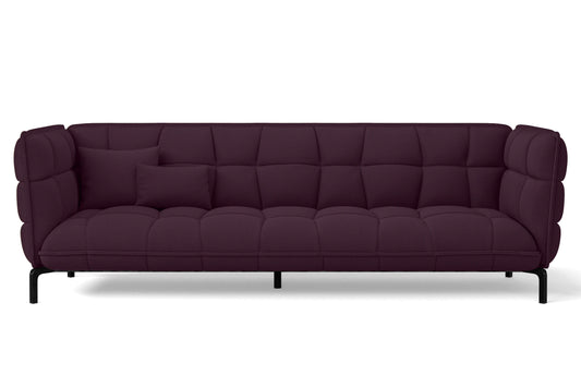 Modica 4 Seater Sofa Purple Linen Fabric