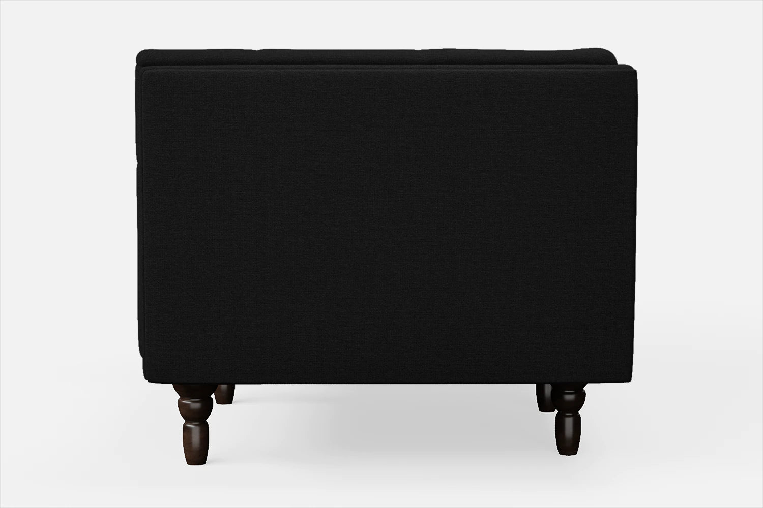 Nahant Armchair Black Linen Fabric