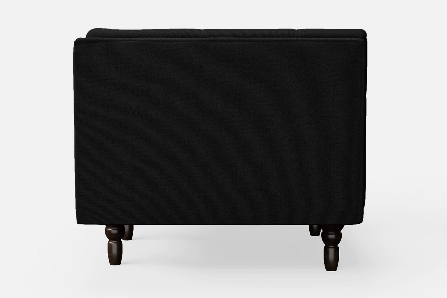 Nahant Armchair Black Linen Fabric