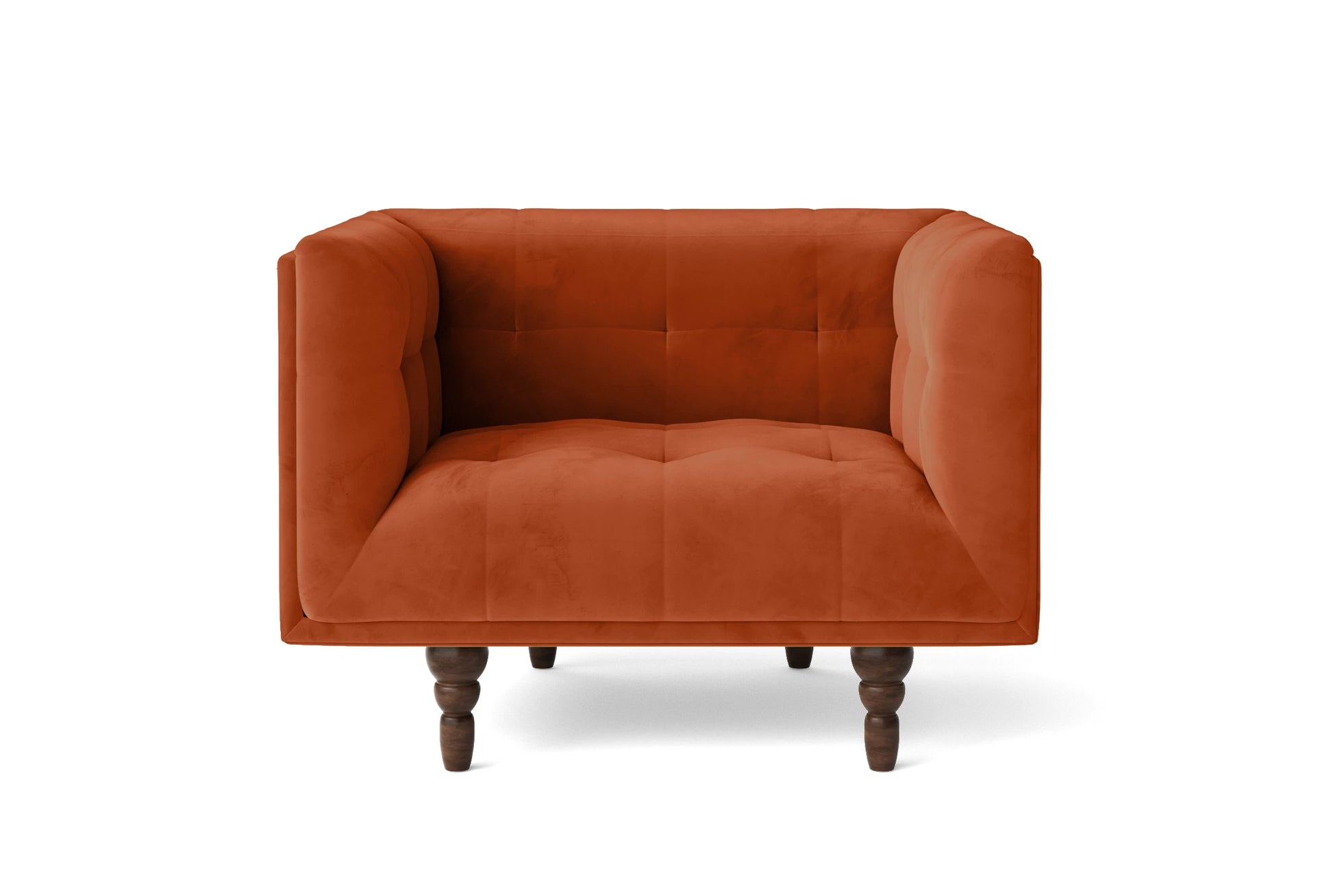 Nahant Armchair Orange Velvet