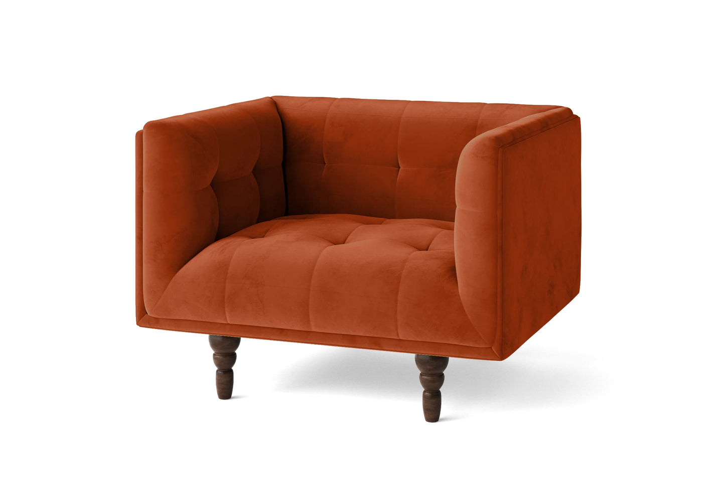 Nahant Armchair Orange Velvet