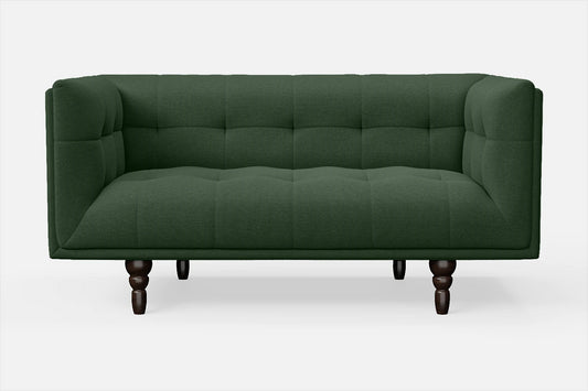 Nahant 2 Seater Sofa Forest Green Linen Fabric