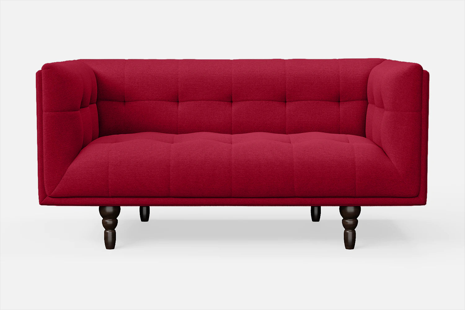 Nahant 2 Seater Sofa Red Linen Fabric