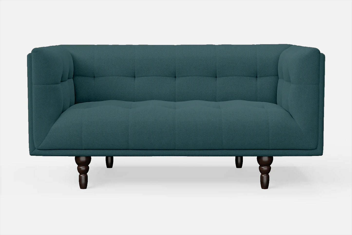 Nahant 2 Seater Sofa Teal Linen Fabric