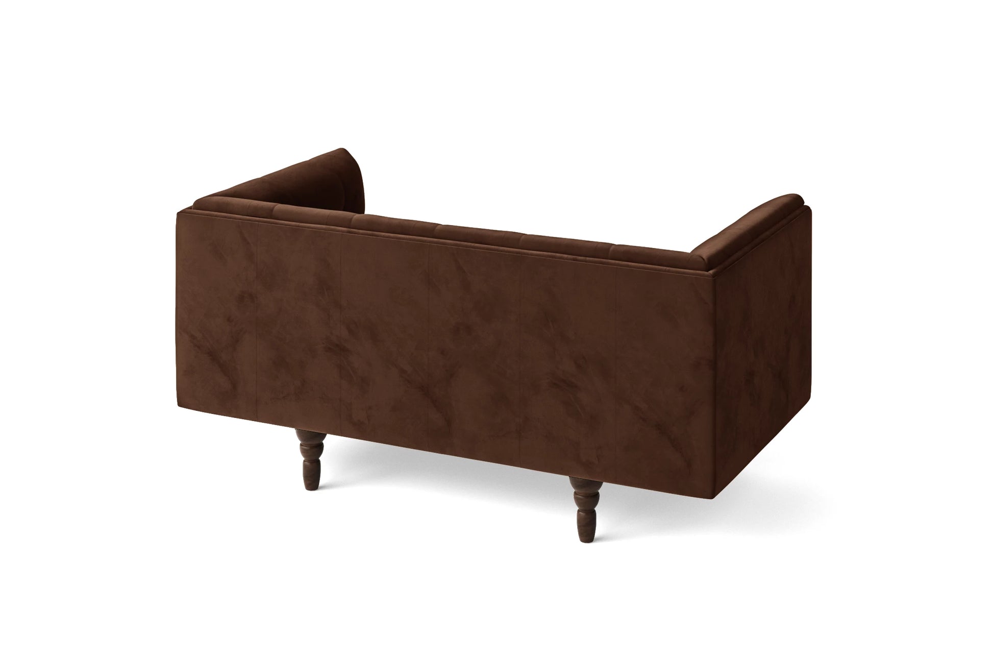 Nahant 2 Seater Sofa Coffee Brown Velvet