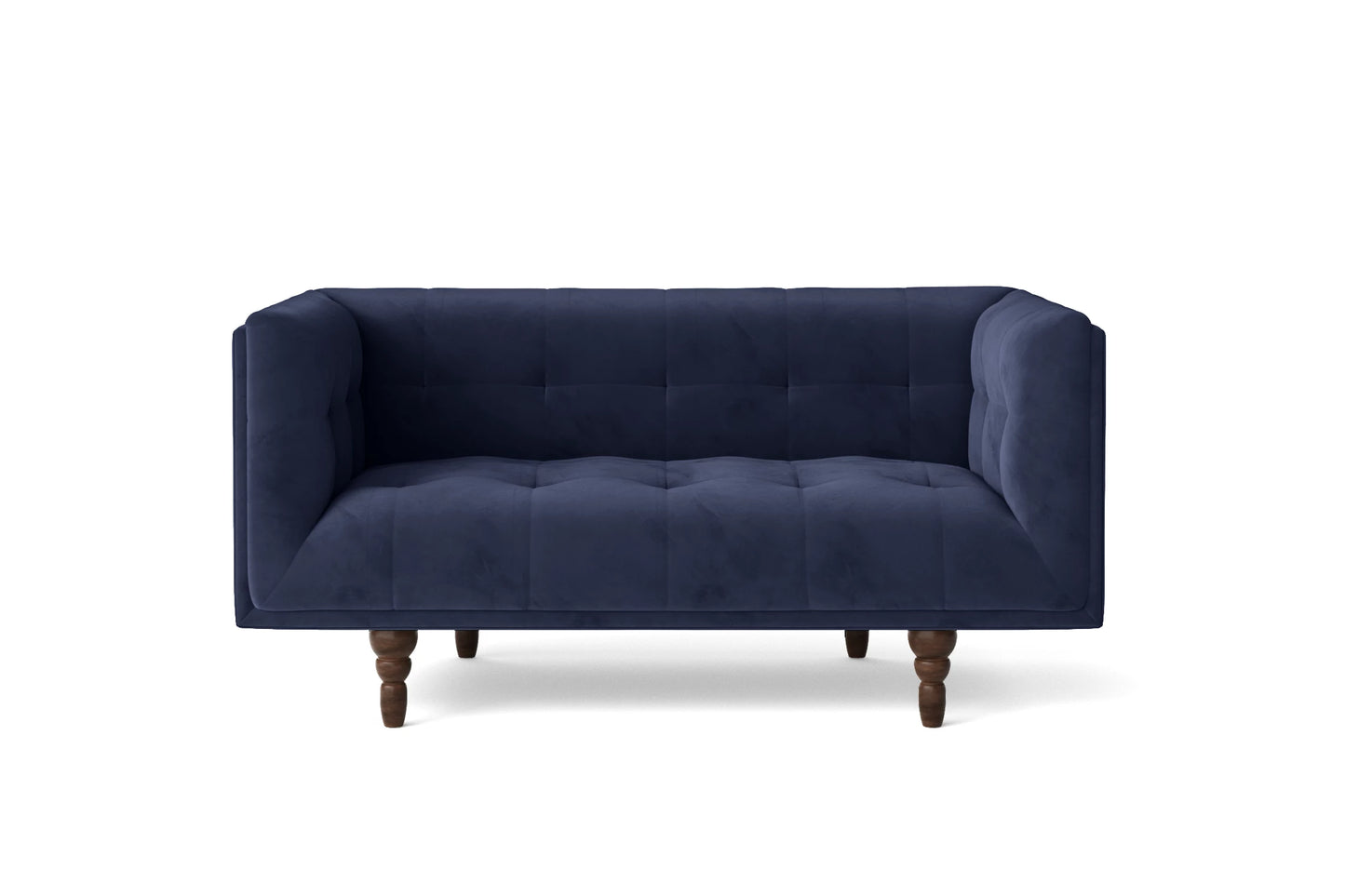 Nahant 2 Seater Sofa Dark Blue Velvet