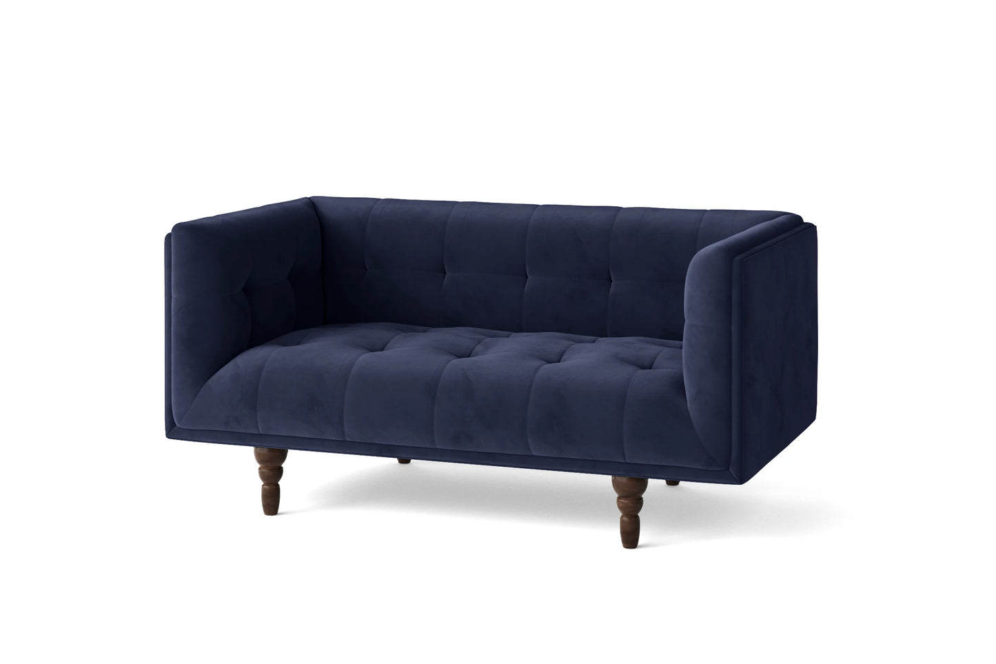 Nahant 2 Seater Sofa Dark Blue Velvet