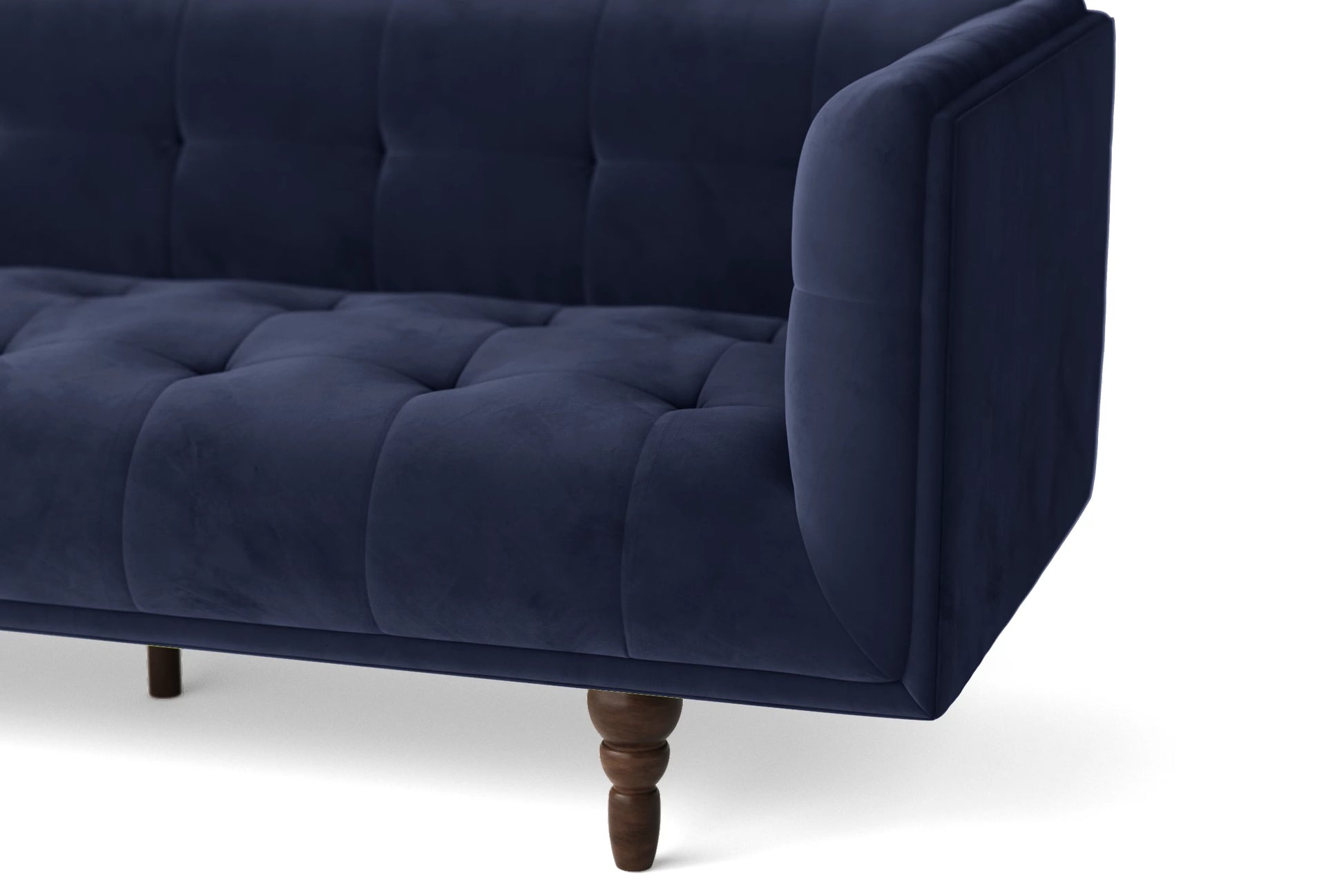 Nahant 2 Seater Sofa Dark Blue Velvet