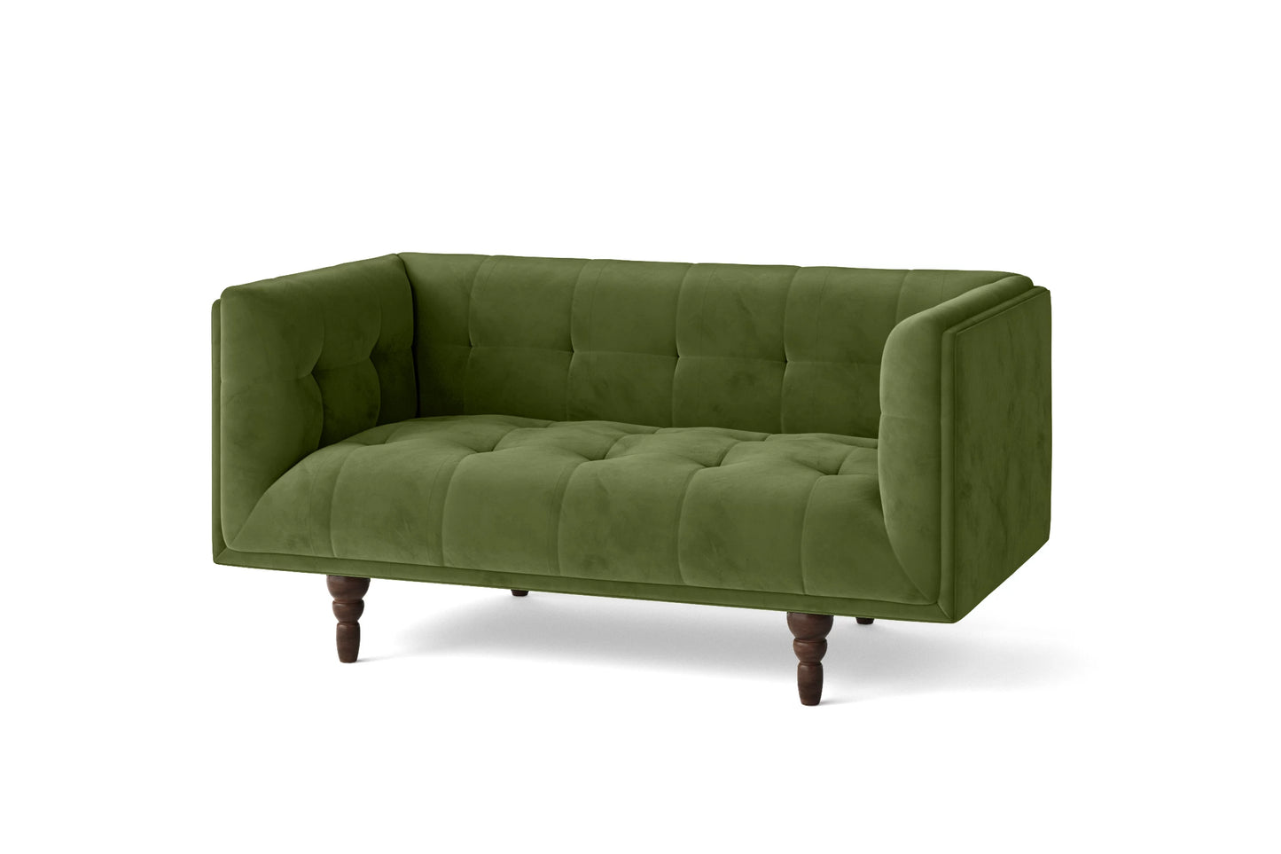 Nahant 2 Seater Sofa Lime Velvet