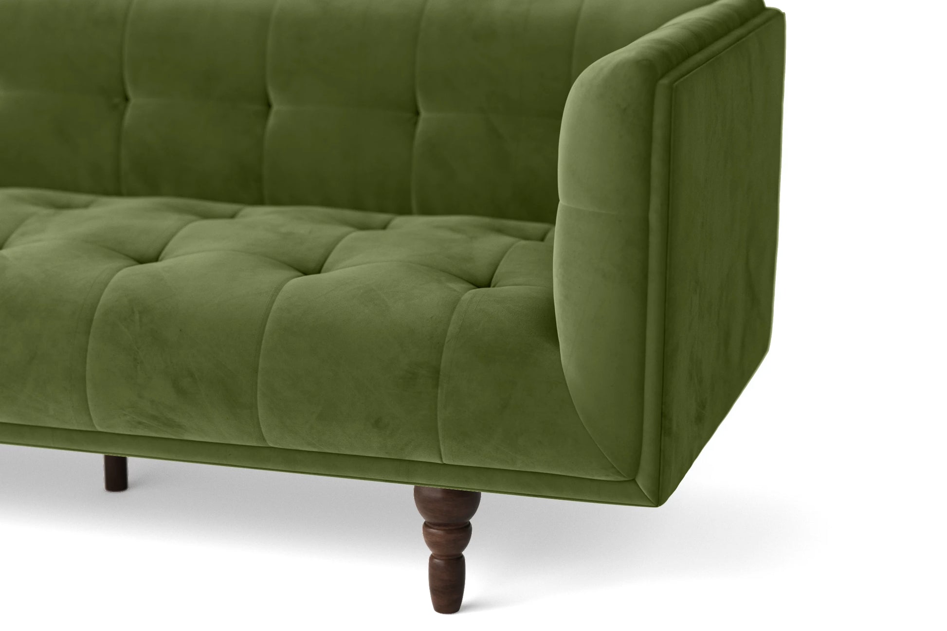 Nahant 2 Seater Sofa Lime Velvet