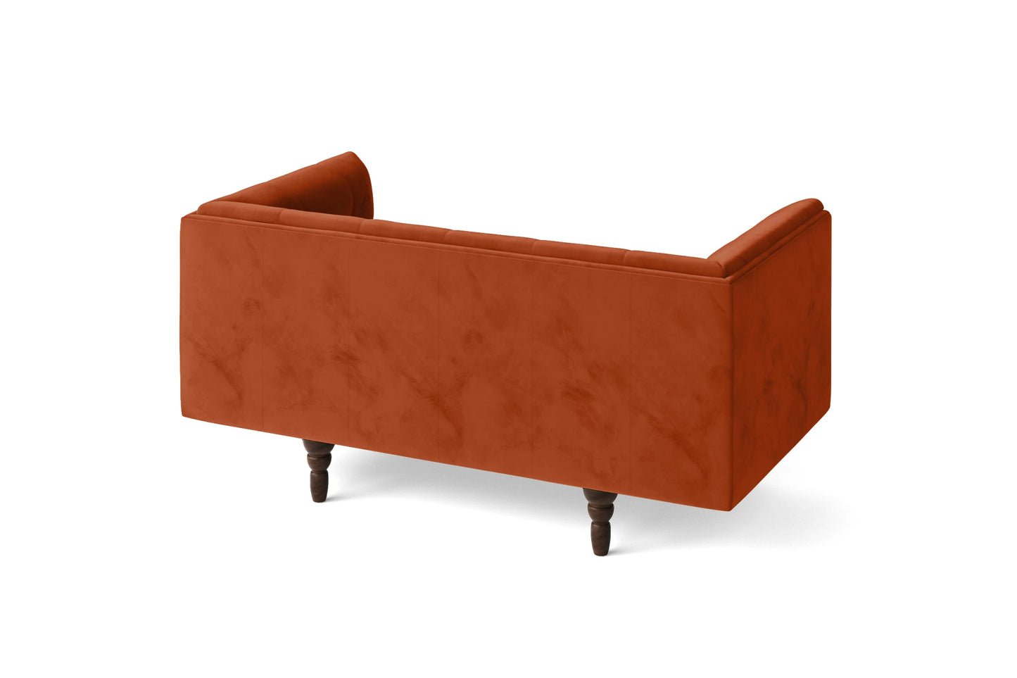 Nahant 2 Seater Sofa Orange Velvet