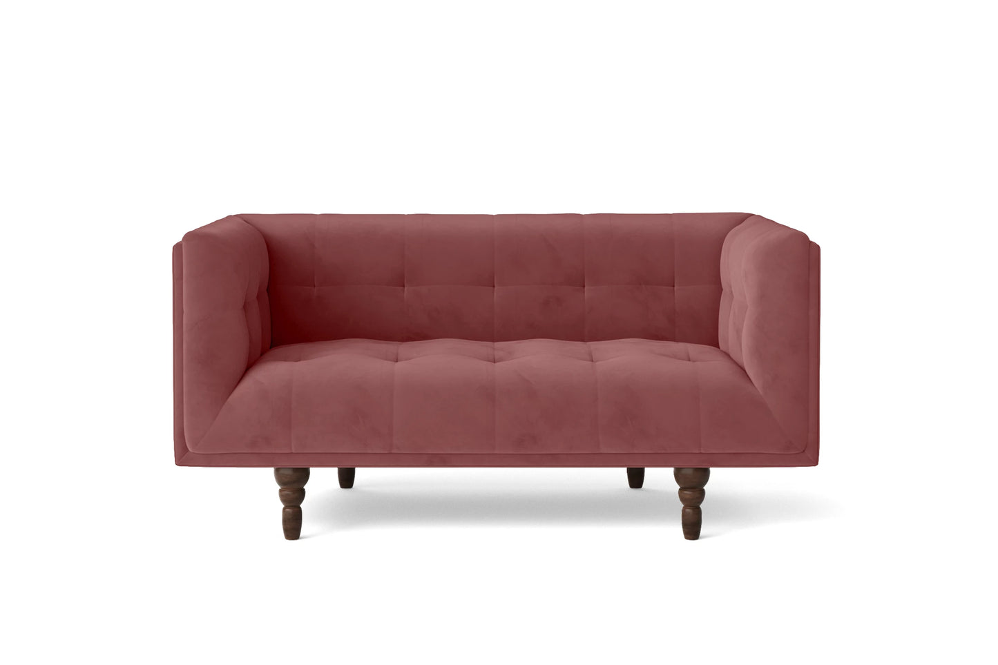 Nahant 2 Seater Sofa Pink Velvet