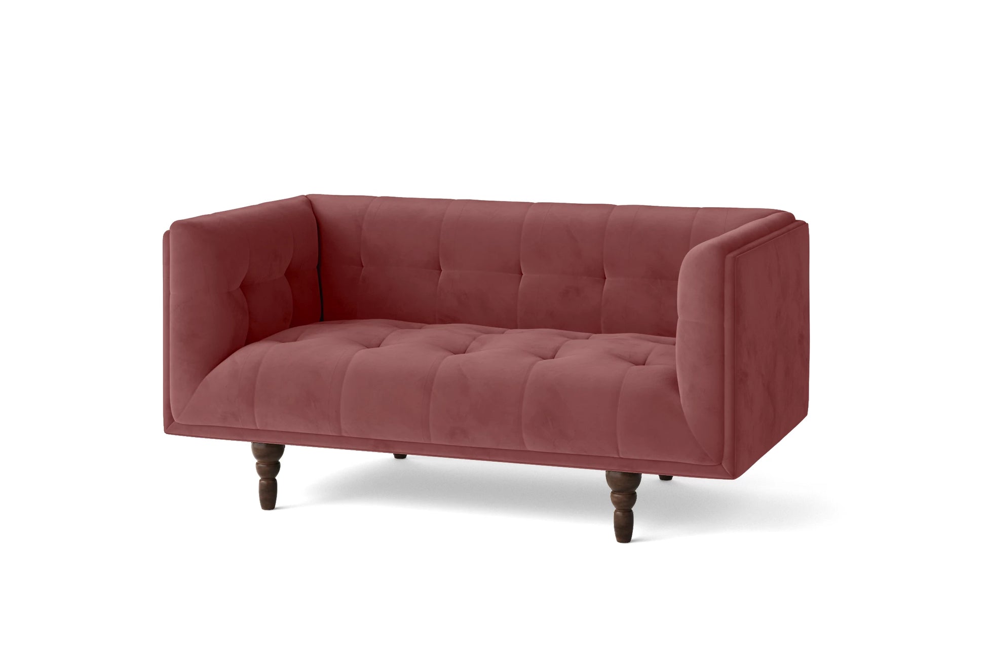 Nahant 2 Seater Sofa Pink Velvet