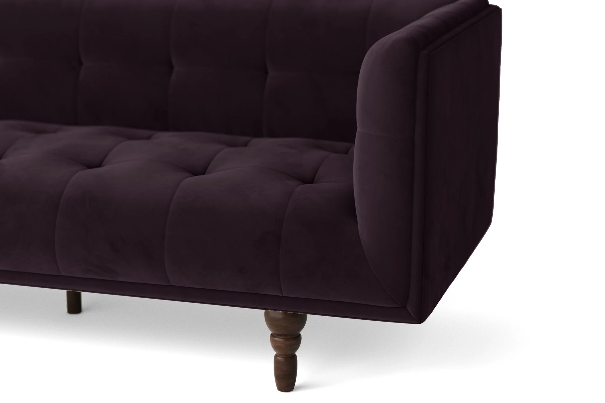 Nahant 2 Seater Sofa Purple Velvet