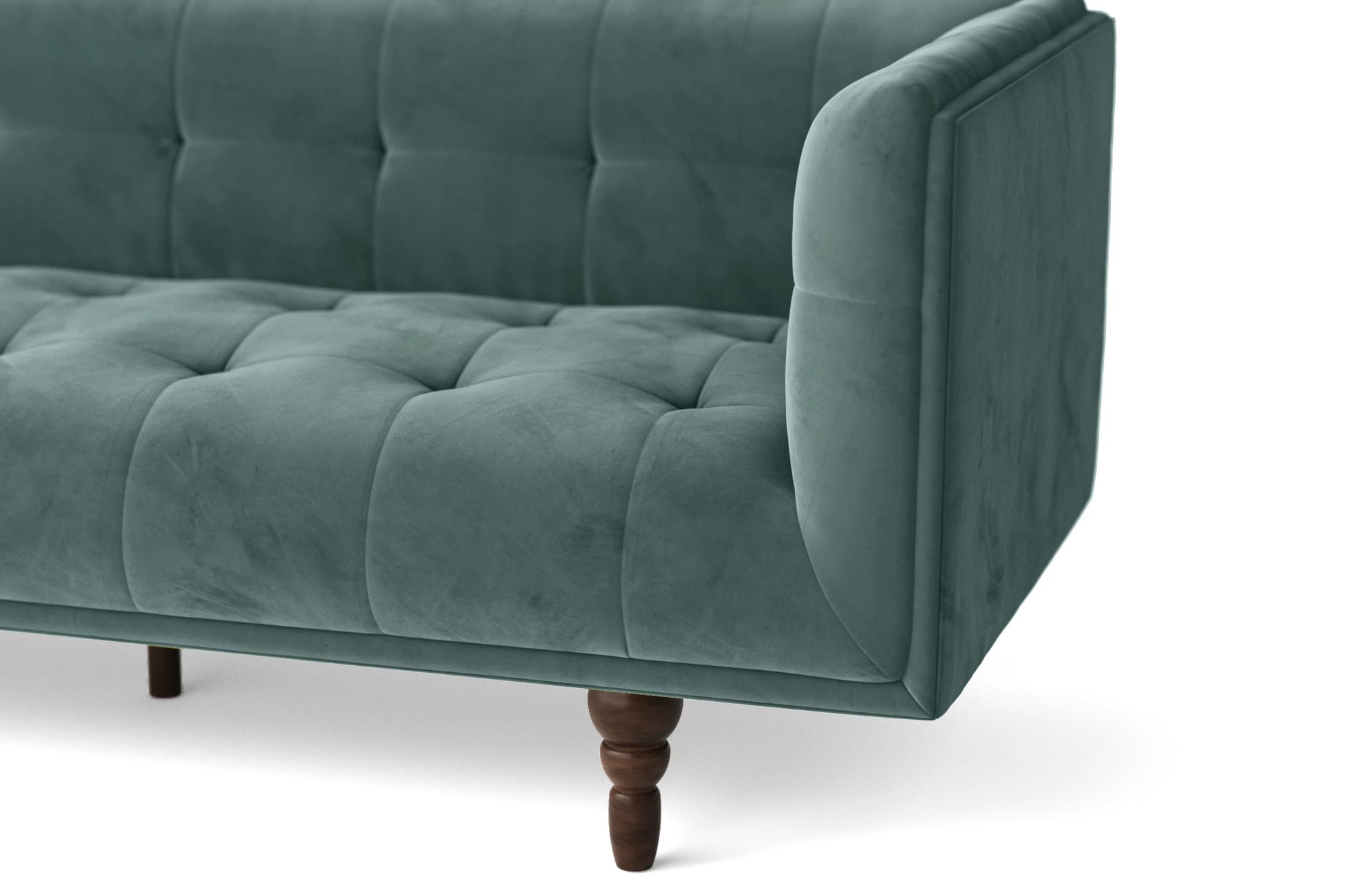 Nahant 2 Seater Sofa Teal Velvet