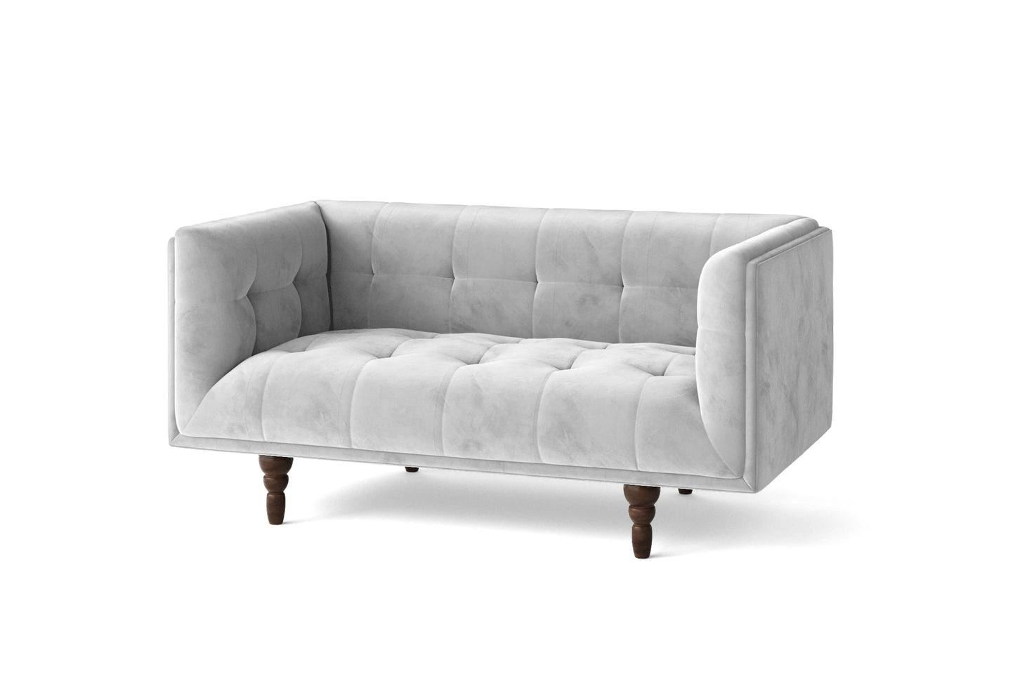 Nahant 2 Seater Sofa White Velvet