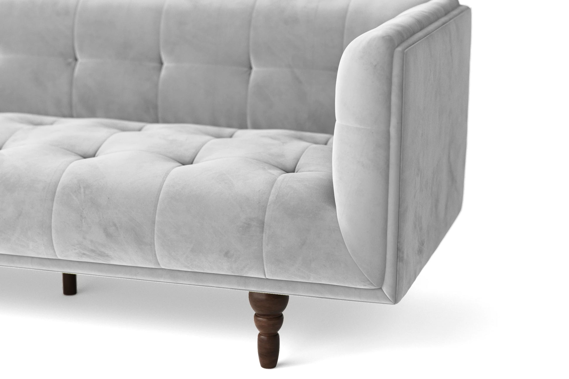 Nahant 2 Seater Sofa White Velvet