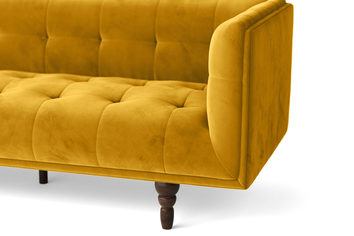 Nahant 2 Seater Sofa Yellow Velvet