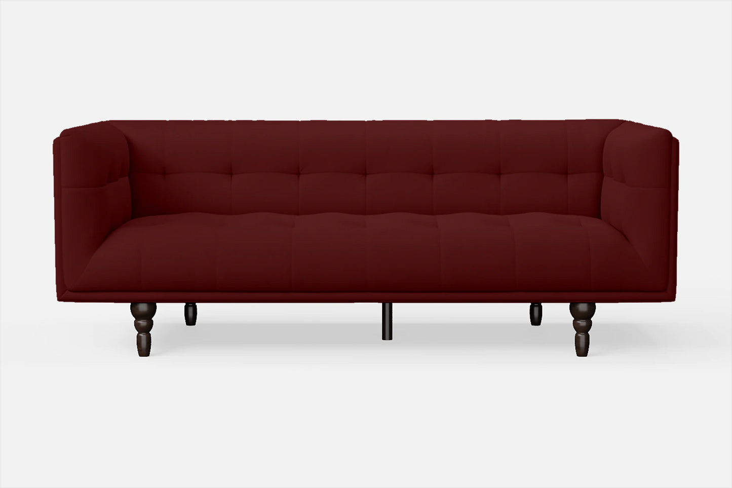 Nahant 3 Seater Sofa Red Leather