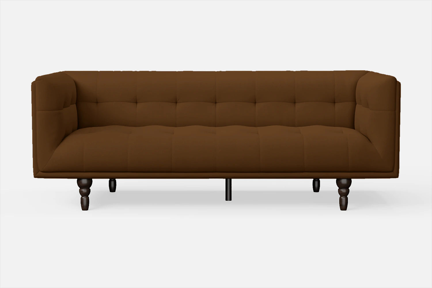 Nahant 3 Seater Sofa Walnut Brown Leather