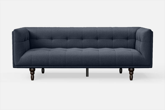 Nahant 3 Seater Sofa Dark Blue Linen Fabric