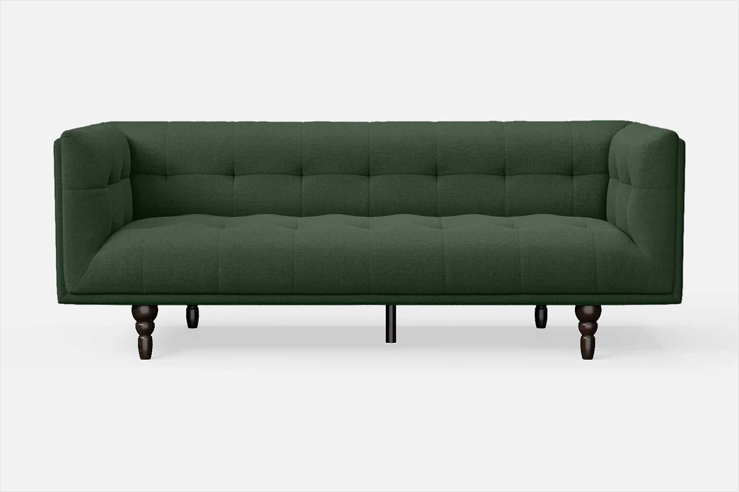 Nahant 3 Seater Sofa Forest Green Linen Fabric