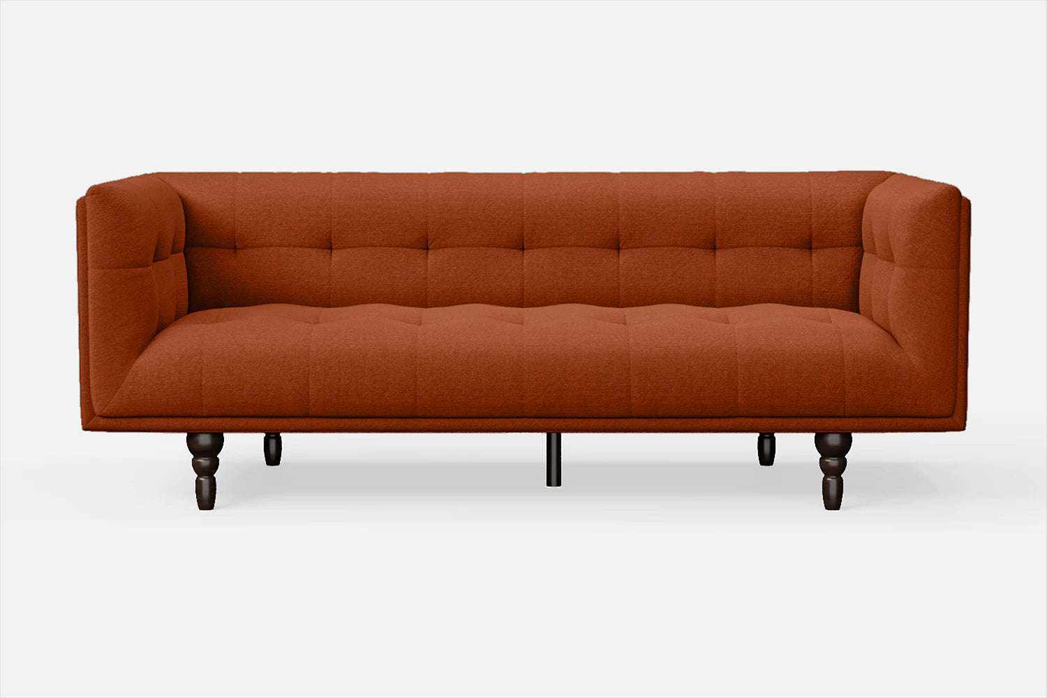 Nahant 3 Seater Sofa Orange Linen Fabric