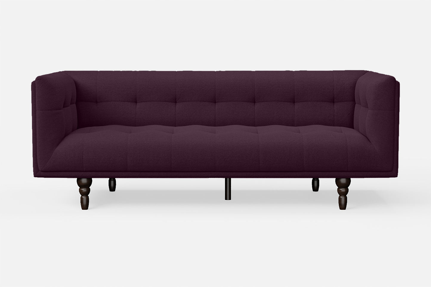 Nahant 3 Seater Sofa Purple Linen Fabric