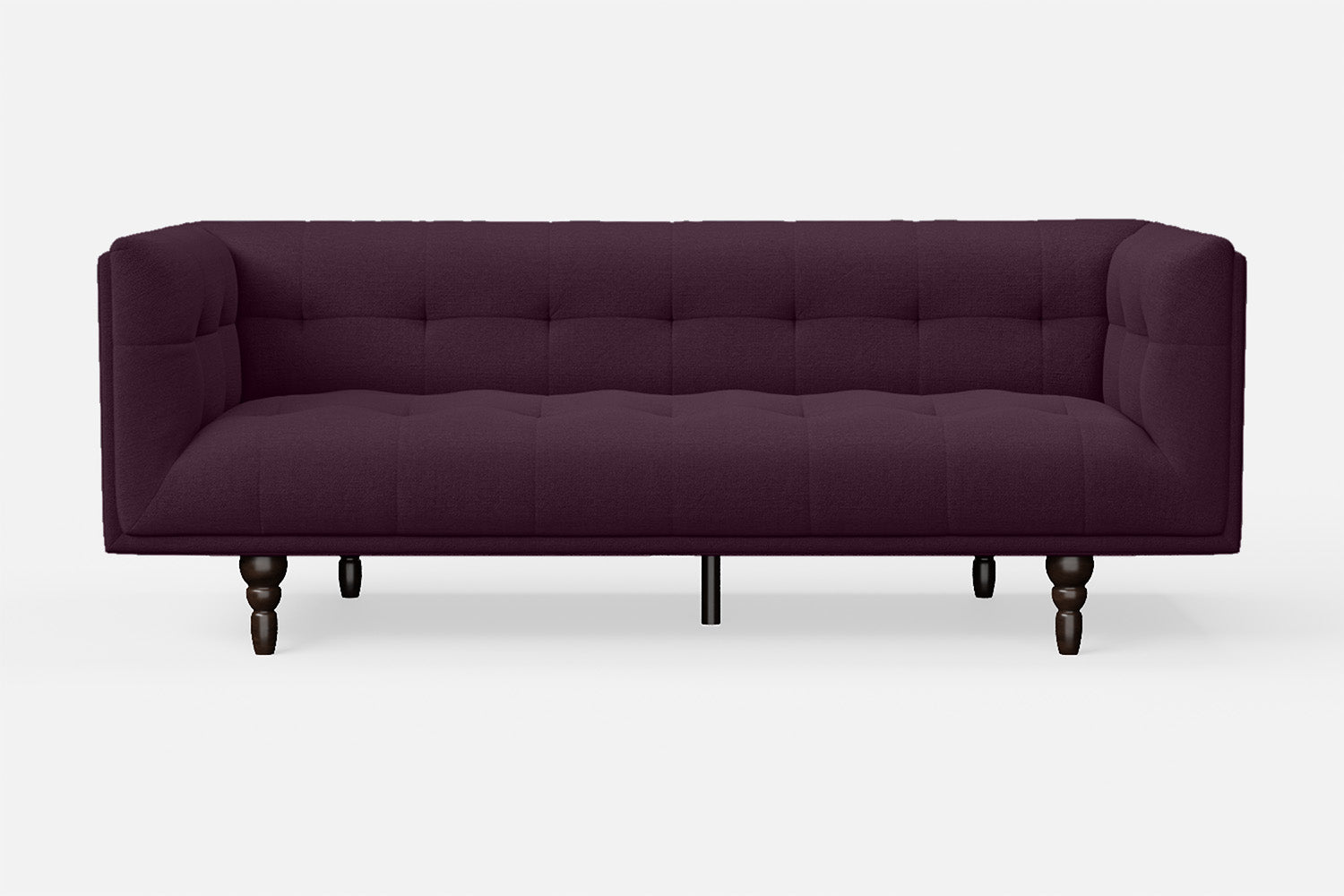 Nahant 3 Seater Sofa Purple Linen Fabric