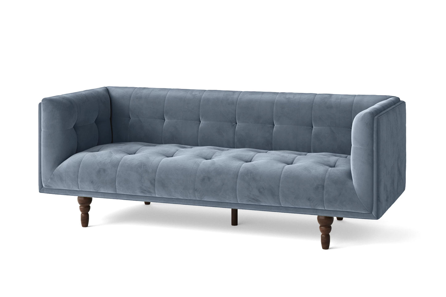 Nahant 3 Seater Sofa Baby Blue Velvet