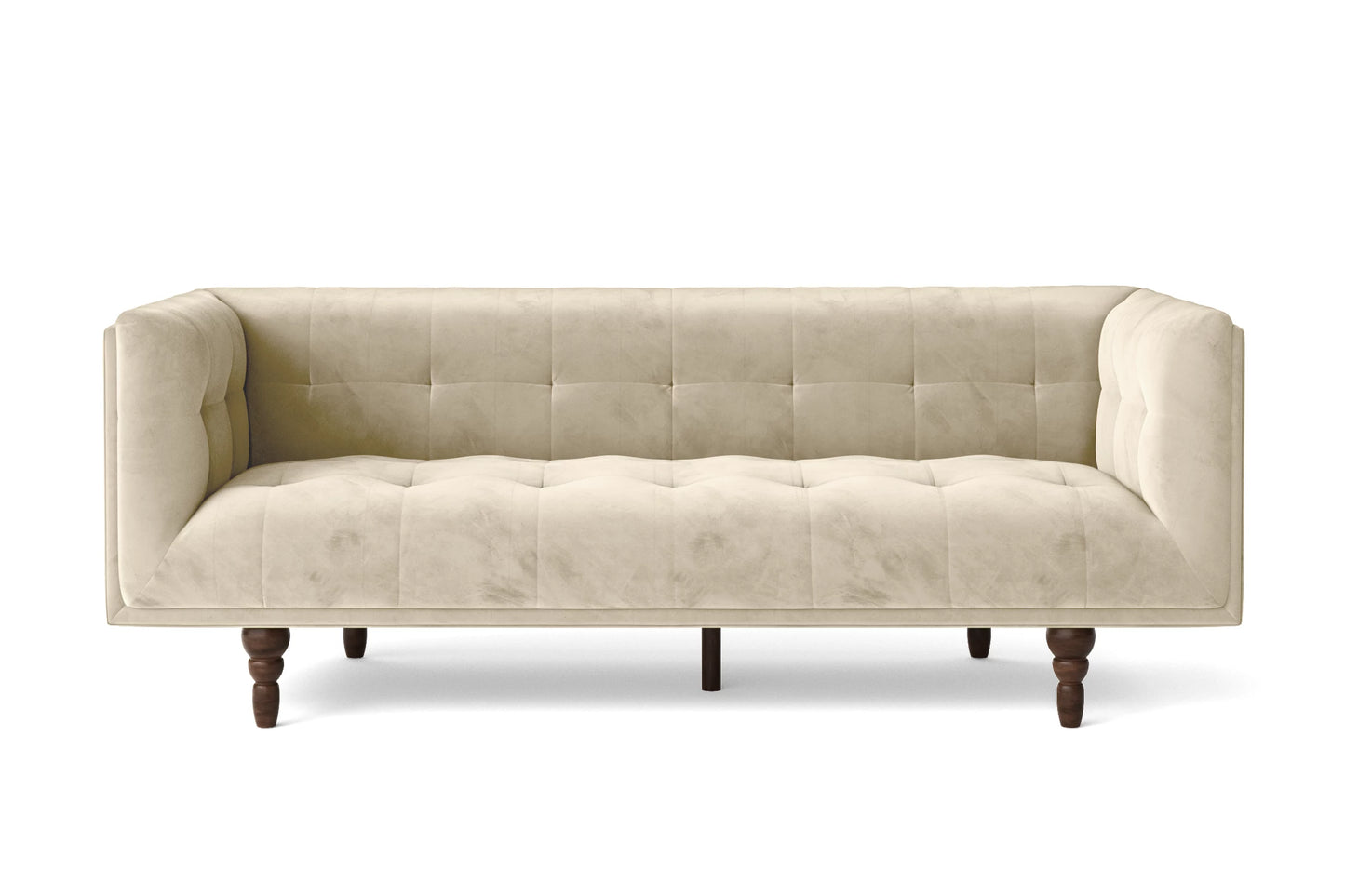 Nahant 3 Seater Sofa Cream Velvet